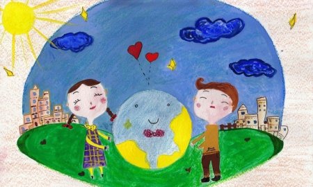 Рисунок Всемирный день мира легко