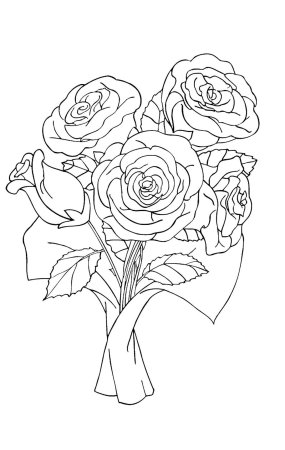 Раскраска бабушка и внук