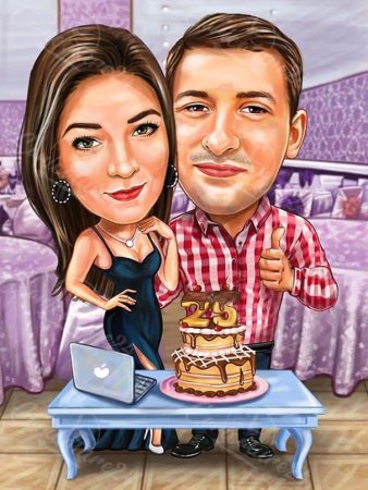 Шарж для пары