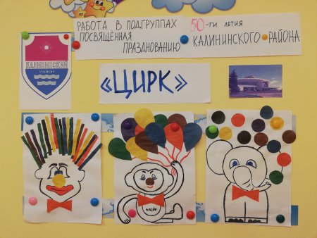 "С днем рождения, Калининский район" рисунок