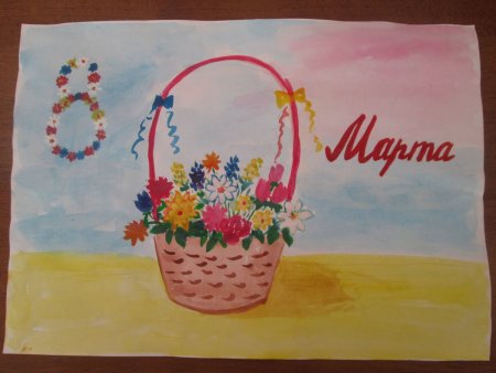 Подарок на день матери рисунок