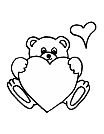 Рисунок на день матери мишка с сердцем (41 фото)