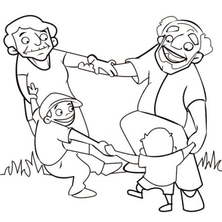 Рисунок на день рождения дедушке