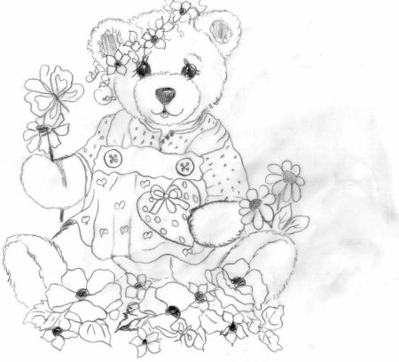 Раскраска "мишки"