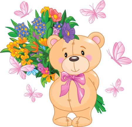 Мультяшки с цветами