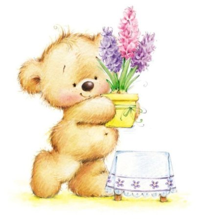 Мишки от художника Марины Федотовой.