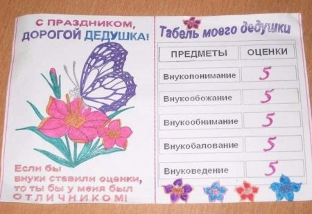 Подарок дедушке на день рождения от внука