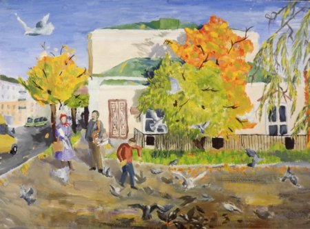 Оренбург рисунок детский