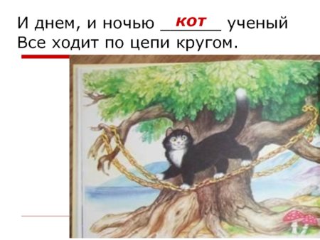 Кот ходит по цепи кругом
