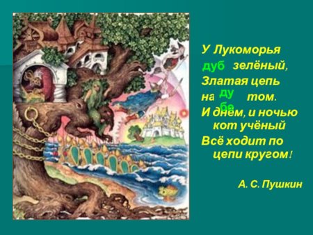 Пушкин а.с. "у Лукоморья дуб зеленый..."