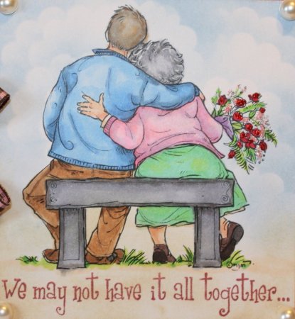 Бабушка и дедушка рисунок