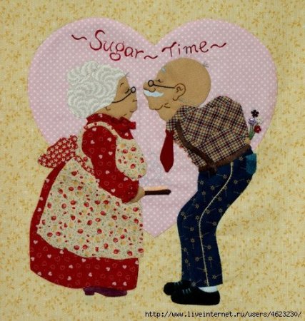 Вышивка дедушка и бабушка