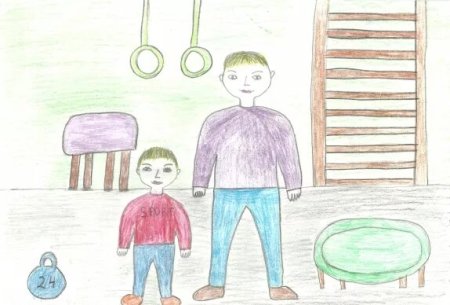 Рисунок на тему папа