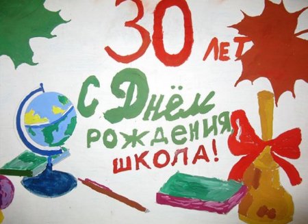 Рисунки на тему с днём рождения школа