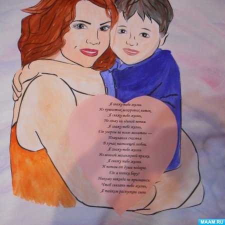 Плакат ко Дню матери