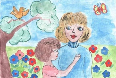 Рисунки ко Дню матери для школы