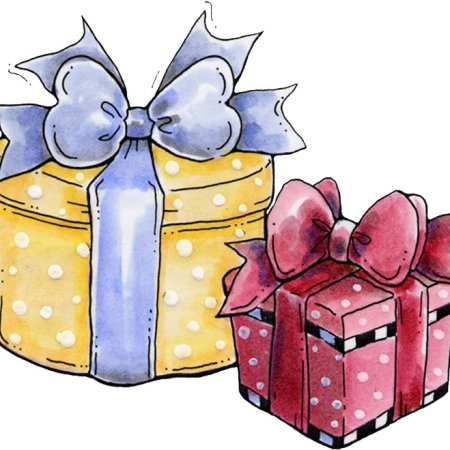 Мультяшные коробки с подарками