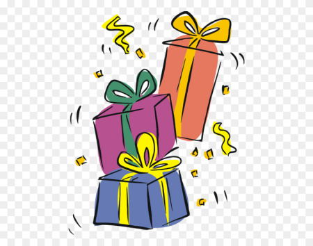 Открытка с изображением подарка