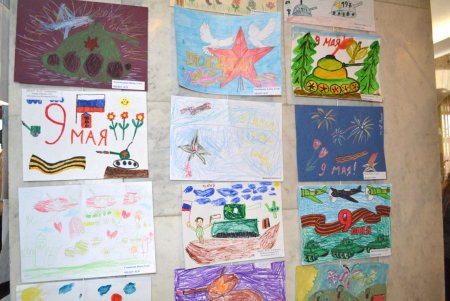 Рисунки победившие в конкурсе ко Дню Победы