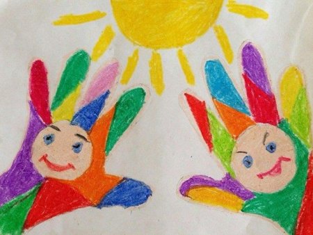 Рисование к Дню защиты детей средняя группа