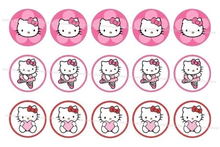 Наклейки в стиле Хеллоу Китти