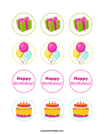 Надписи для капкейков с днем рождения