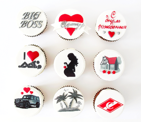 Печать для капкейков для любимого