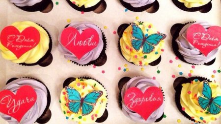 Маффины с пожеланиями