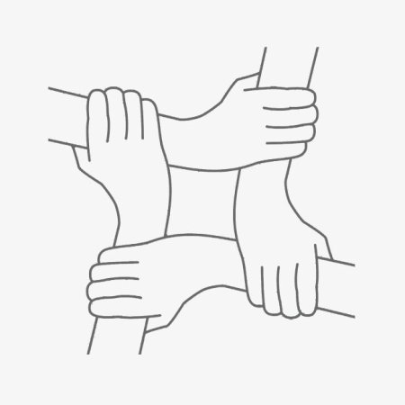 Рисунок Соединенных рук