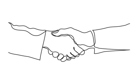Рукопожатие одной линией