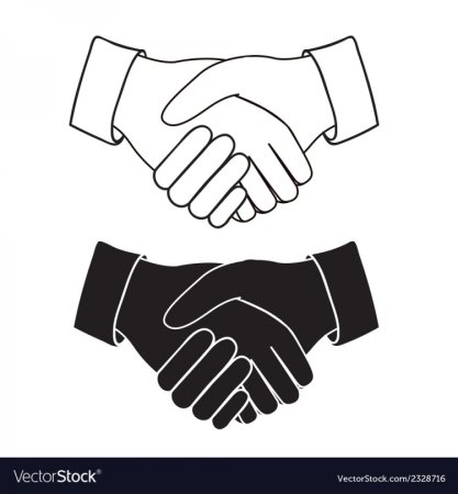 Рукопожатие рисунок