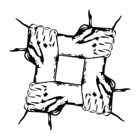 Скрещенные руки рисунок