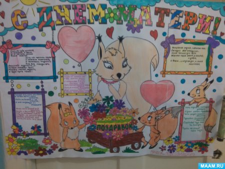 Плакат ко Дню матери