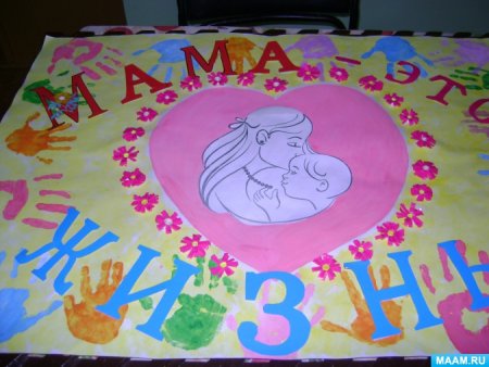 Плакат ко Дню мамы