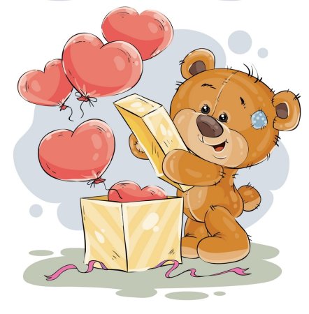 Медвежонок с шариками