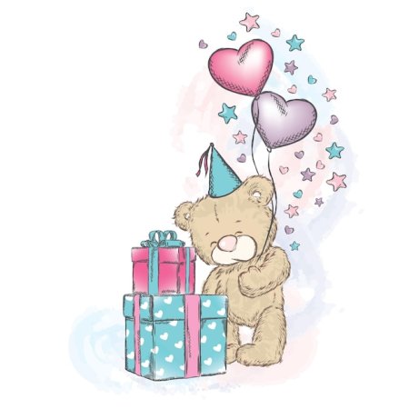 С днем рождения мишка