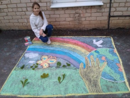 Конкурс детских рисунков на асфальте