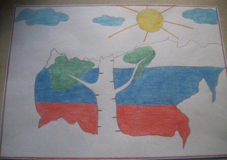 Рисунки ко Дню флага