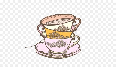 Стопка чашек рисунок