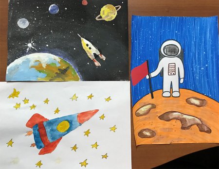 Рисунки о космосе для школьников