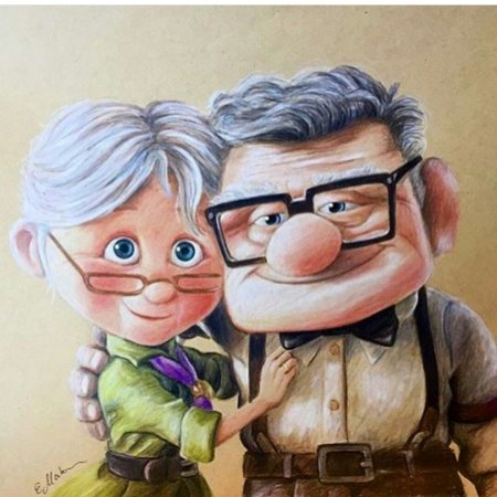 Мультфильм вверх бабушка и дедушка