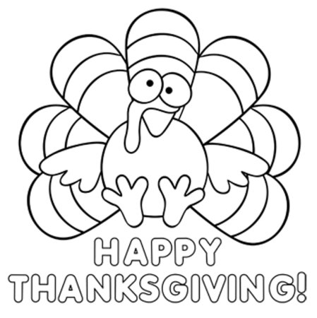 Thanksgiving Day раскраска для детей