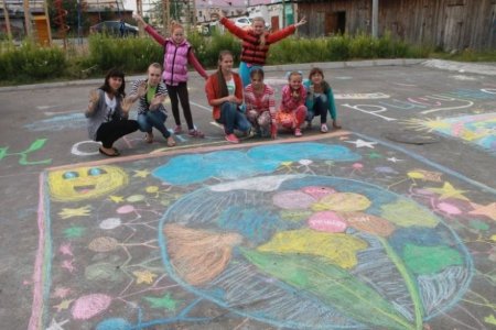 Конкурс рисунков на асфальте