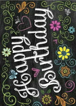 Единорог на меловой доске