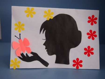 Аппликация ко Дню матери