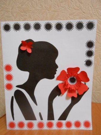 Аппликационная открытка