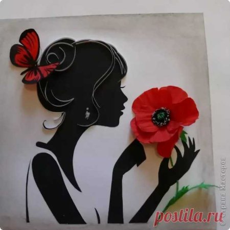 Панно "девушка"