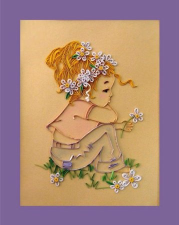 Панно девочка