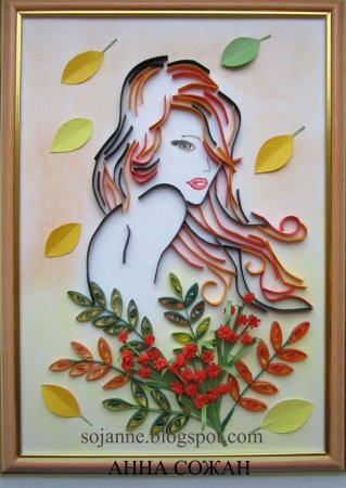 Панно девушка Весна