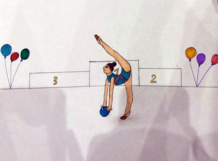 Рисунок в гимнастическом зале